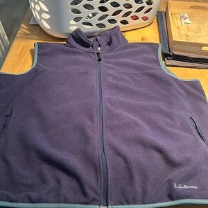 Navy blue LL Bean vest